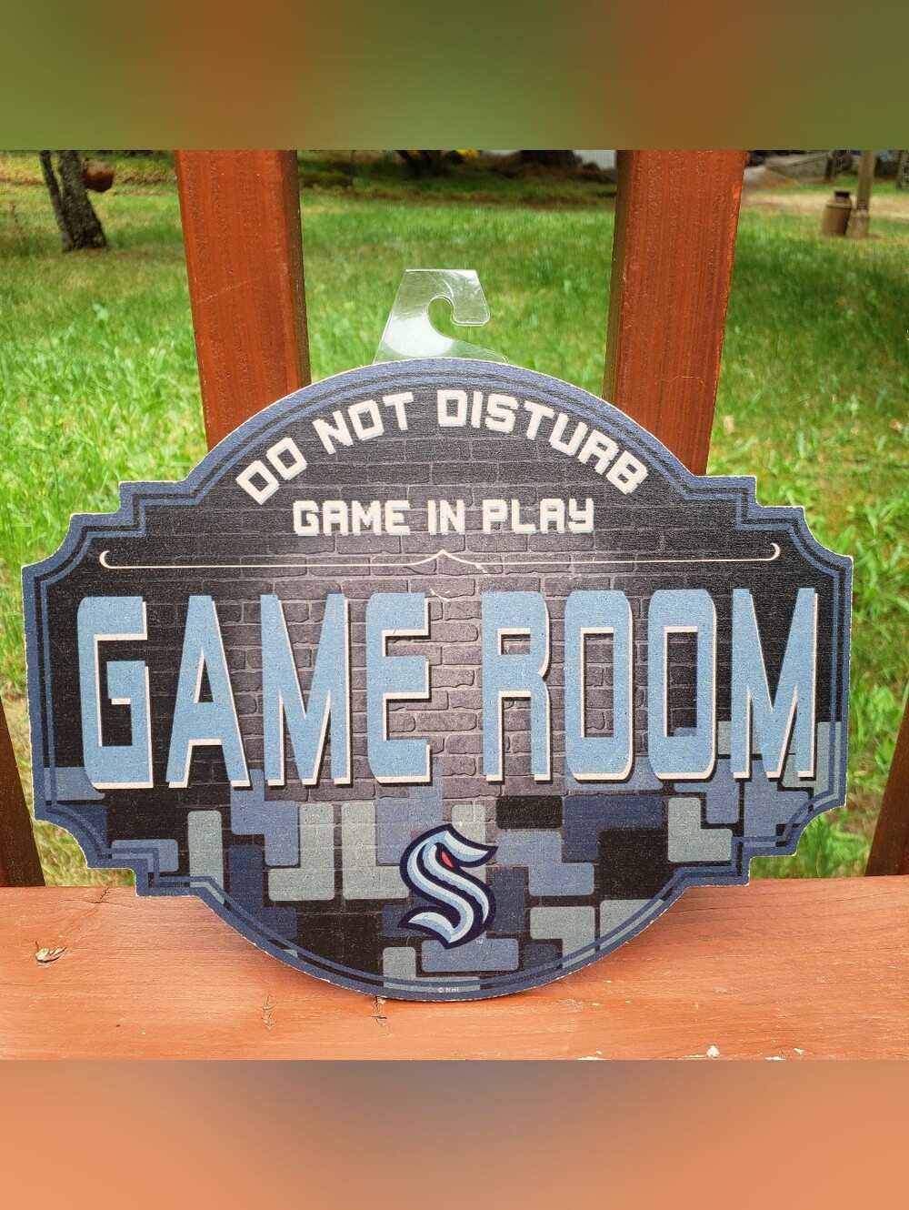 NHL Seattle Kraken "Do Not Disturb | Game In Play | Game Room" Tavern Sign - 12"
